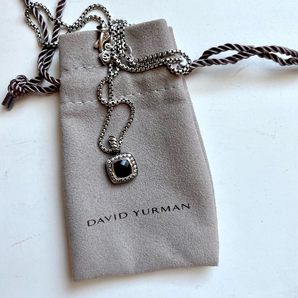DAVID YURMAN Black Onyx & Diamond Pendant